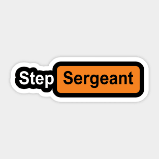 Step Sergeant orange Sticker